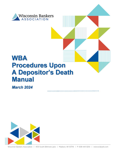 2024 WBA Procedures Upon A Depositor's Death Manual